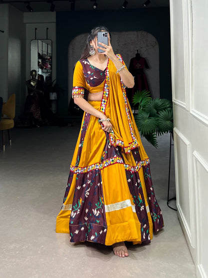 Kutchi Gamthi Work Navratri Special Chaniya Choli