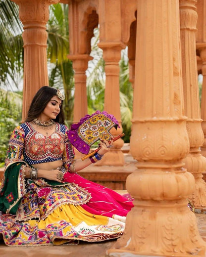 Kutchi Digital Print Work Navratri Special Ready to Wear Chaniya Choli