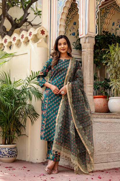 Mehak Emerald Delight Suit Set - Doriya