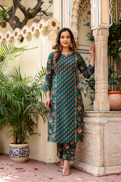 Mehak Emerald Delight Suit Set - Doriya