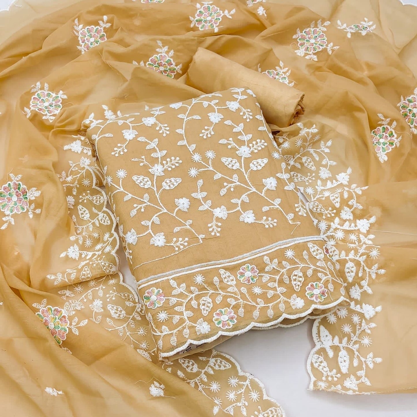 Modal Embroidery work Dress Material