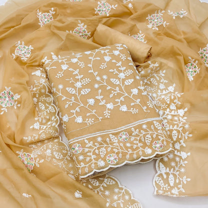 Modal Embroidery work Dress Material
