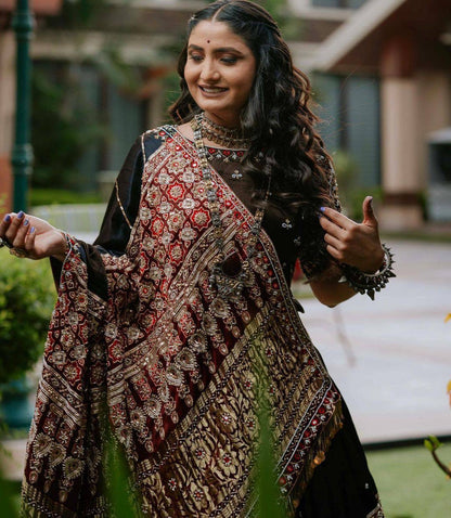 Heavy Muslin Real Mirror work Digital Print Chaniya Choli