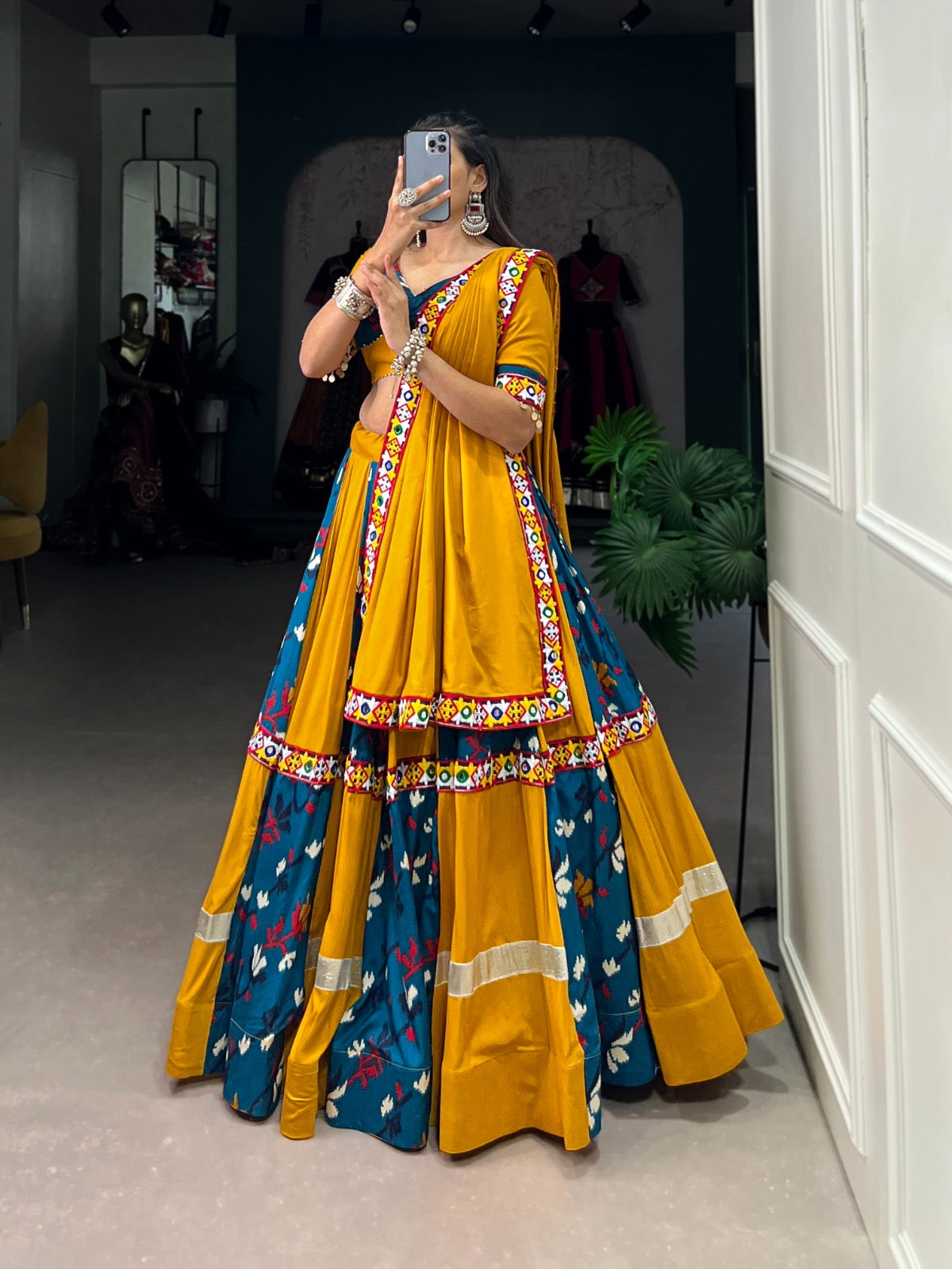 Kutchi Gamthi Work Navratri Special Chaniya Choli