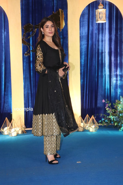 Tiana Premium Black Anarkali Suit Set