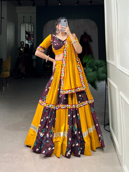 Kutchi Gamthi Work Navratri Special Chaniya Choli
