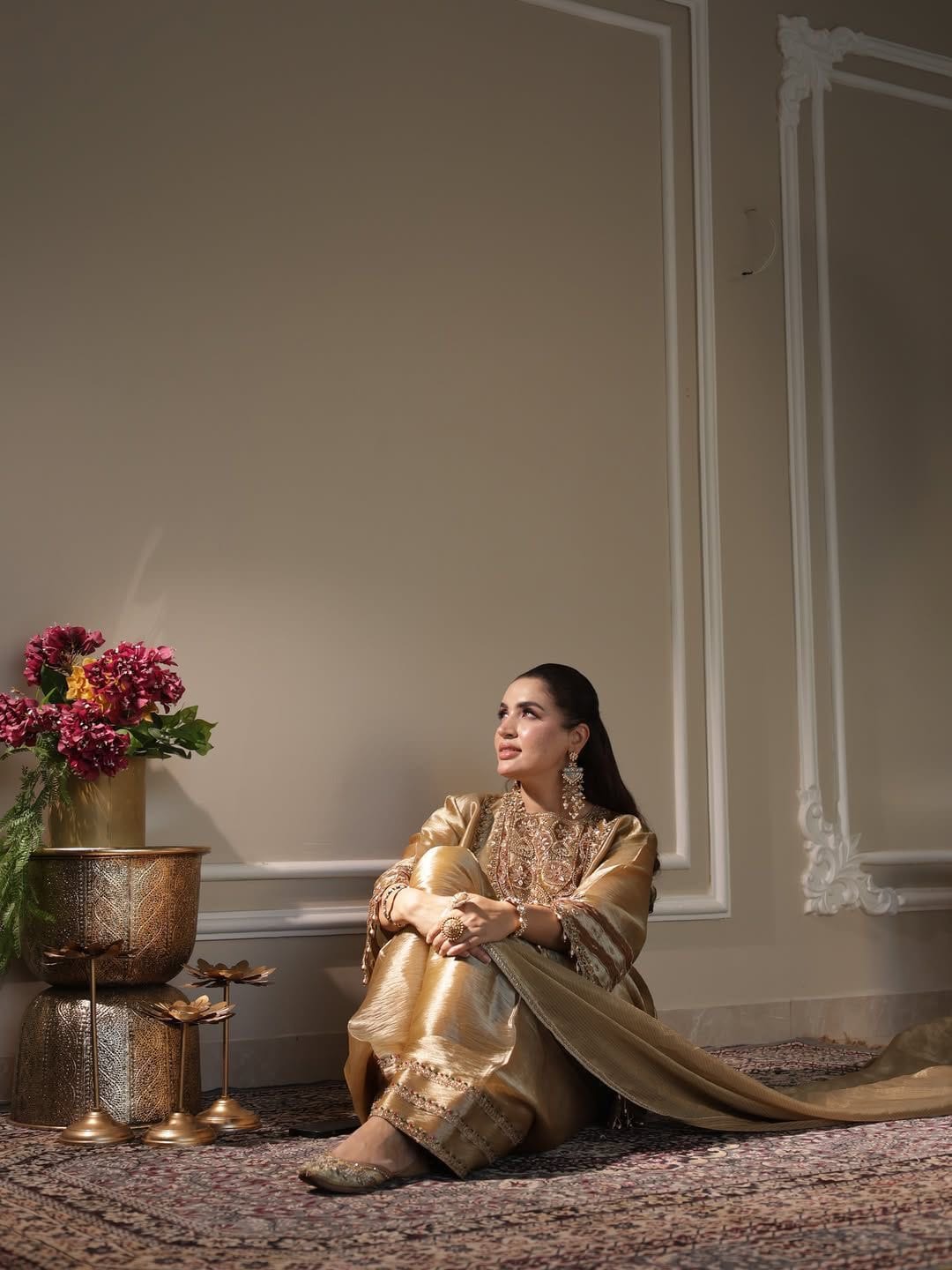 Fendy Silk Sequence Work Designer Farshi Salwar Suit Set