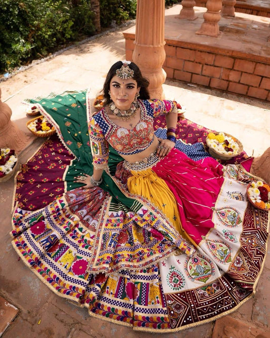 Kutchi Digital Print Work Navratri Special Ready to Wear Chaniya Choli