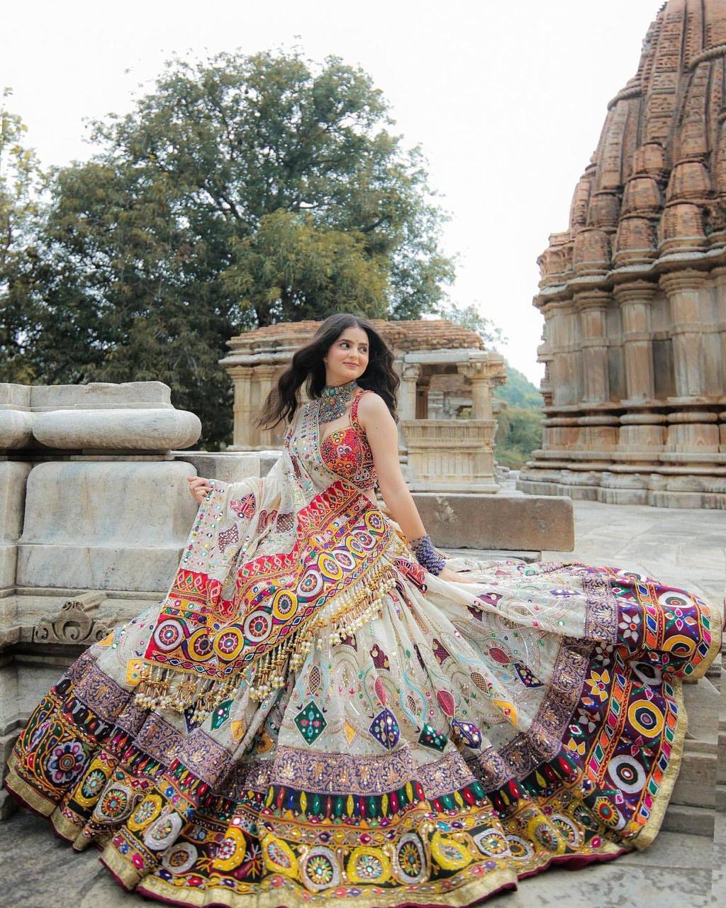 Ethenika Mirror Work Designer Chaniya Choli