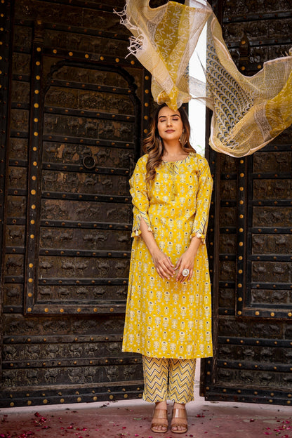 Surya Shobha Delight Suit Set - Doriya
