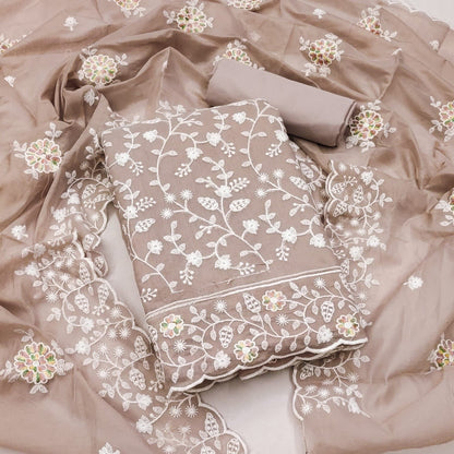 Modal Embroidery work Dress Material