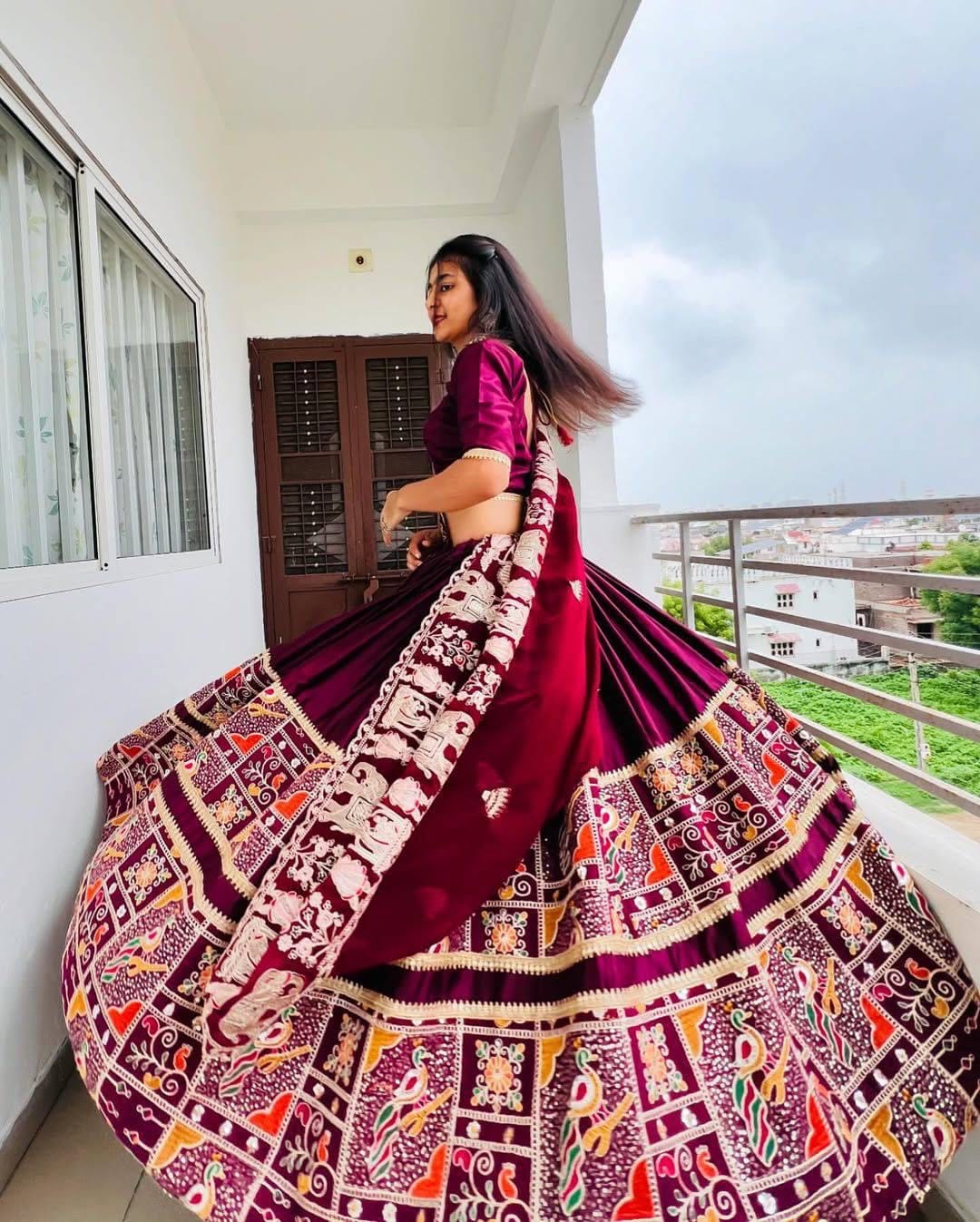 Ethenika Authentic Muslin Designer Chaniya Choli