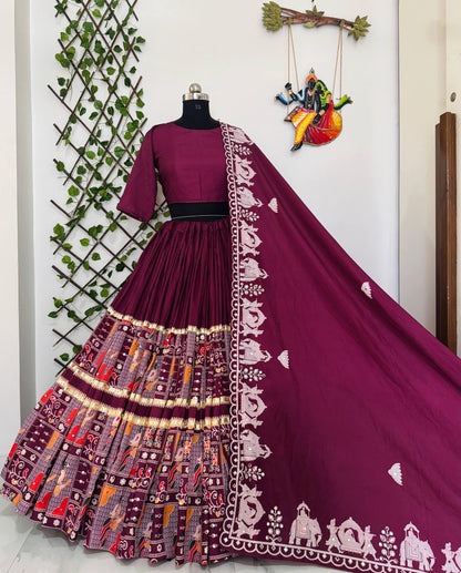 Ethenika Authentic Muslin Designer Chaniya Choli