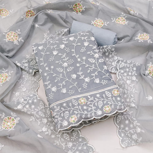 Modal Embroidery work Dress Material