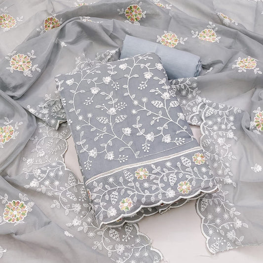 Modal Embroidery work Dress Material