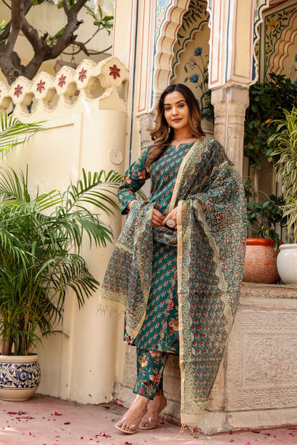 Mehak Emerald Delight Suit Set - Doriya