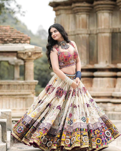 Ethenika Mirror Work Designer Chaniya Choli