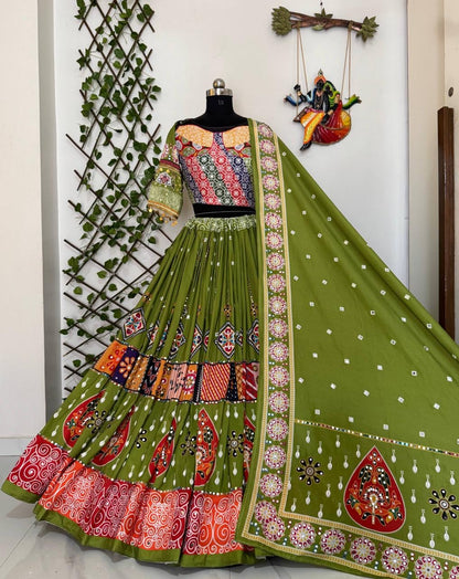 Ethenika Originals Designer Mirror Work Chaniya Choli Set
