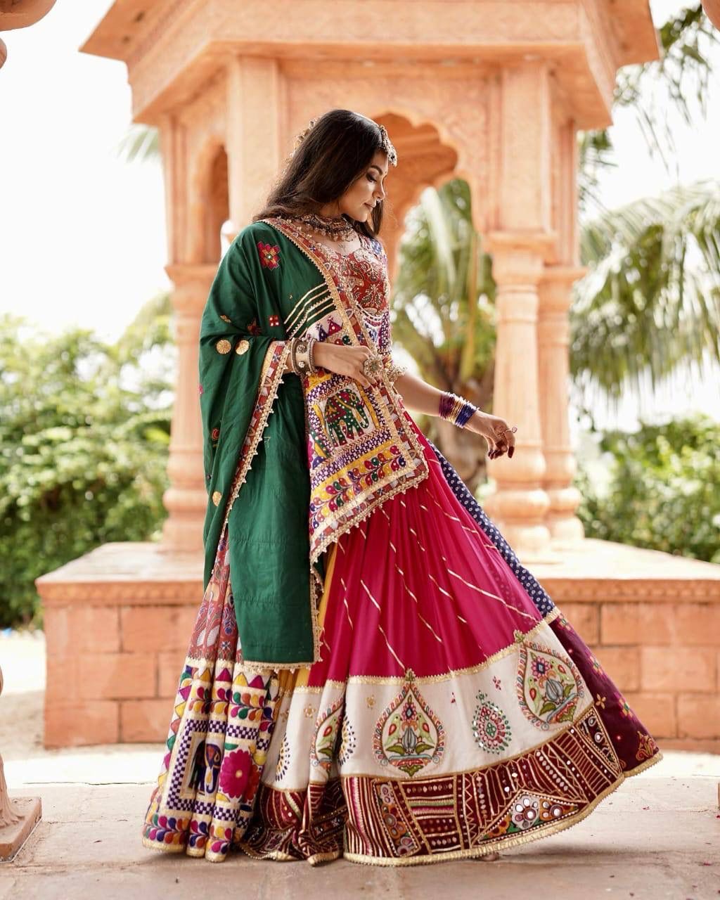 Kutchi Digital Print Work Navratri Special Ready to Wear Chaniya Choli