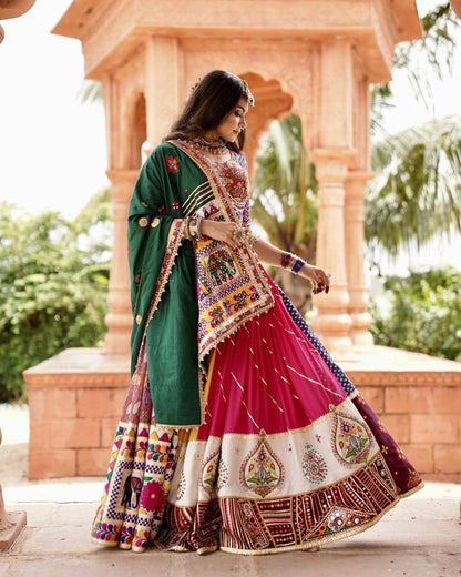 Kutchi Digital Print Work Navratri Special Ready to Wear Chaniya Choli