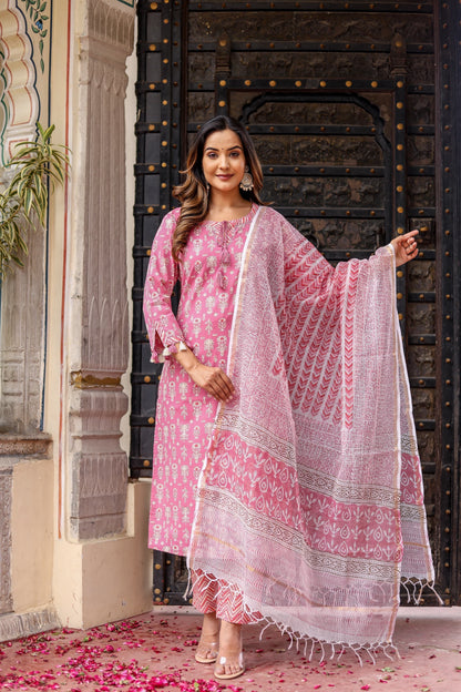 Gulabi Grace Delight Suit Set - Doriya