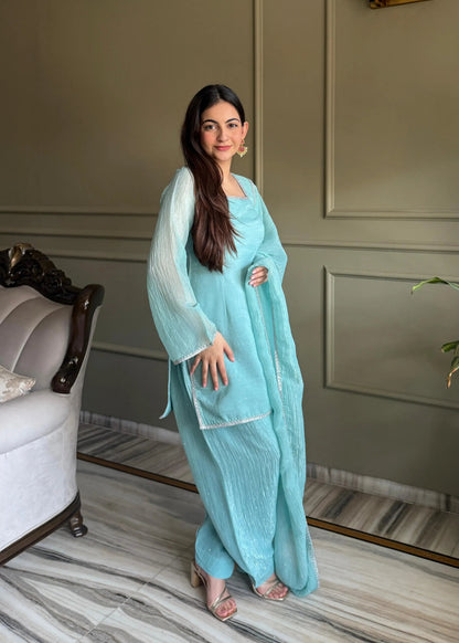 Fendi Silk Farshi Salwar Suit For Women (Ready To Wear)