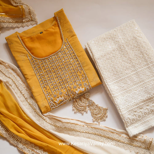 Haldi Ready Suit Set (3 Piece)