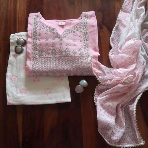Baby Pink Sequin Suit