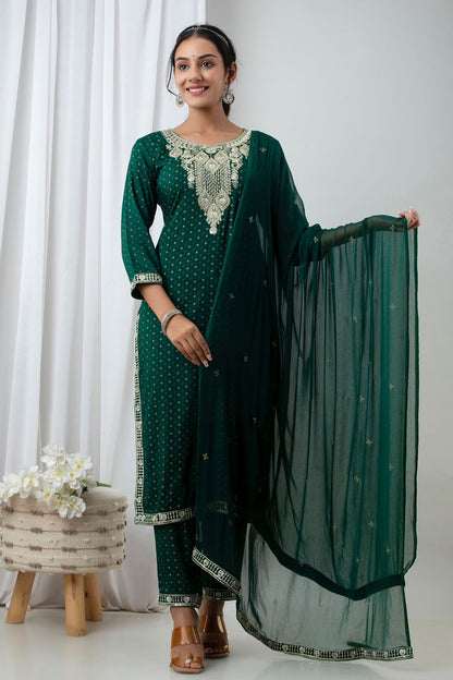 Mehendi Ready Suit Set
