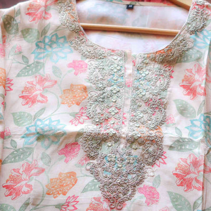 Floral Zariwork Suit Set