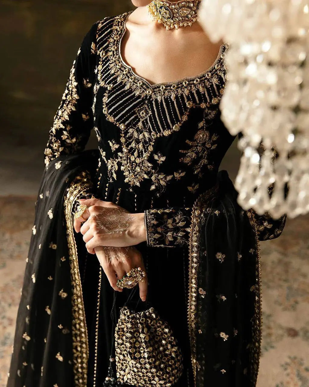 Faux Georgette Sequence Embroidery work Gown