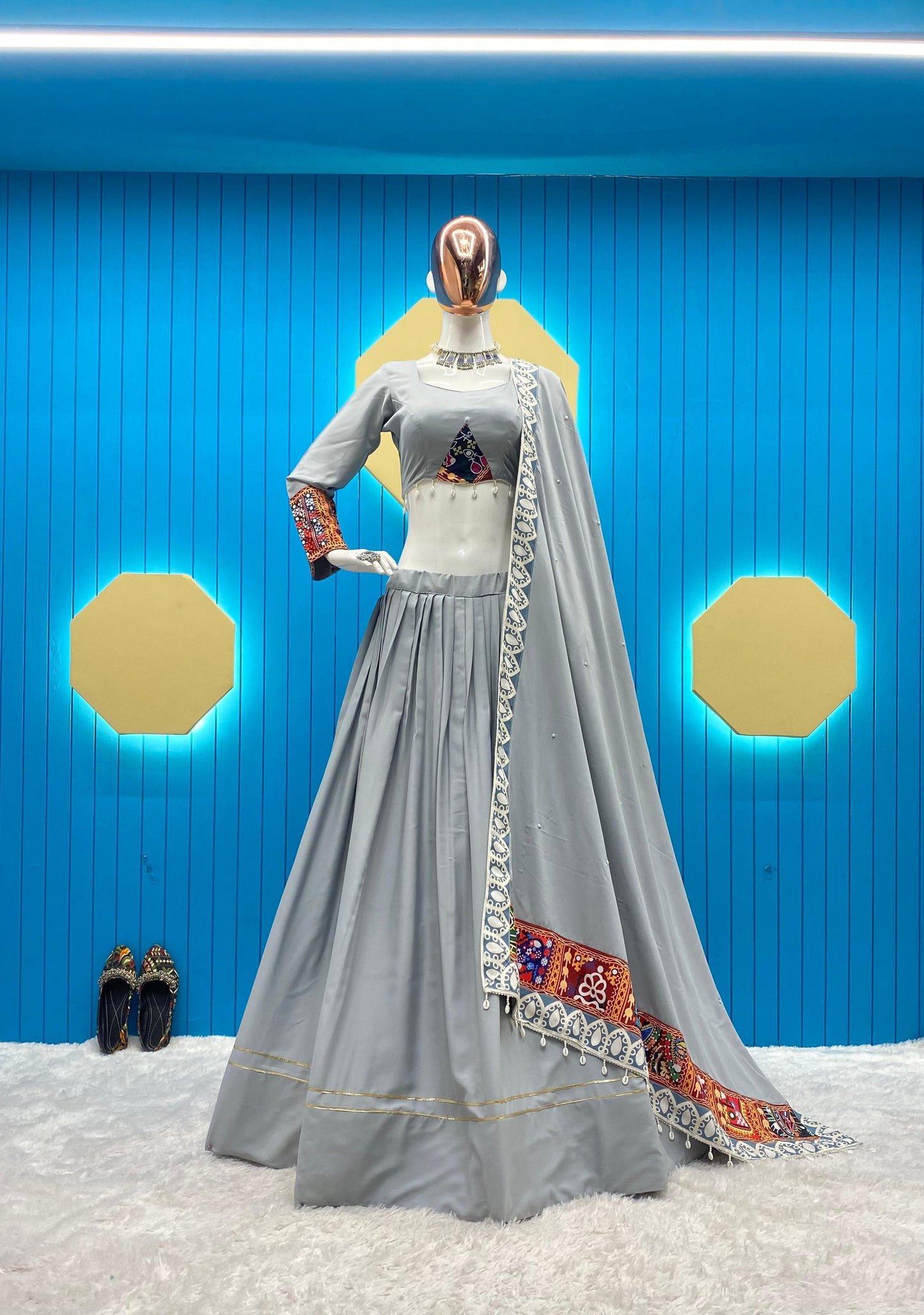 Ethenika Navratri Special Designer Chaniya Choli (Fully Stitched)