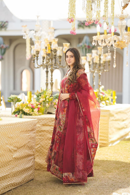 Salisha Premium Quality Maxi Anarkali Suit Set