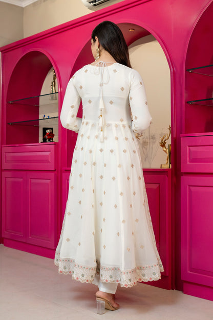 Premium Designer Soft Pastel Anarkali Suit Set