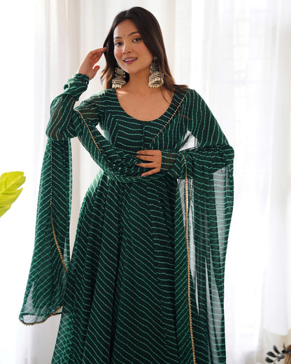 Premium Quality Silk Gown Anarkali Suit Set