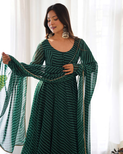 Premium Quality Silk Gown Anarkali Suit Set