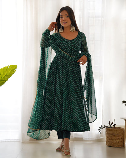 Premium Quality Silk Gown Anarkali Suit Set