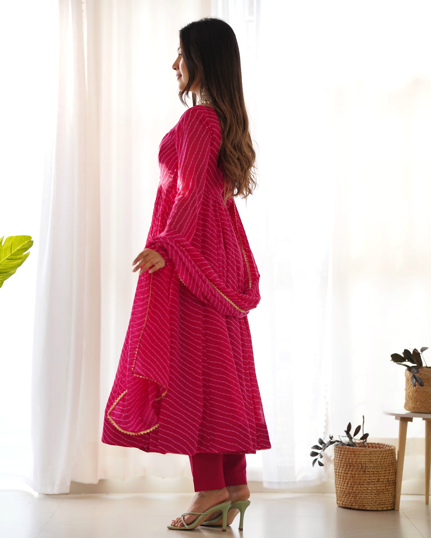 Premium Quality Silk Gown Anarkali Suit Set