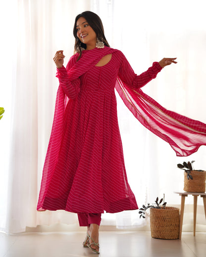 Premium Quality Silk Gown Anarkali Suit Set