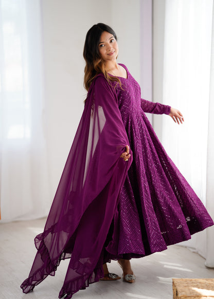 Saiyaara Premium Anarkali Suit Set