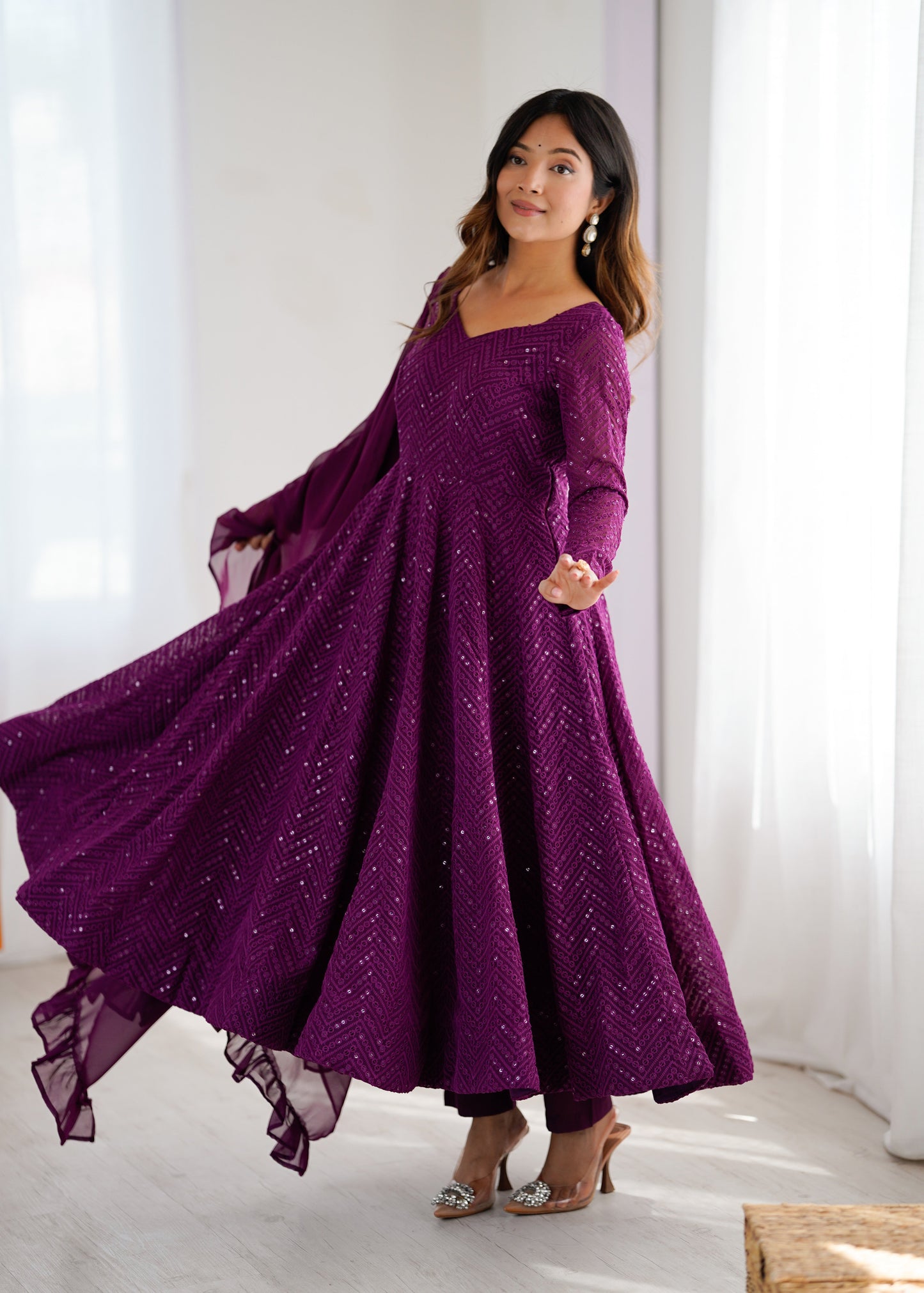 Saiyaara Premium Anarkali Suit Set