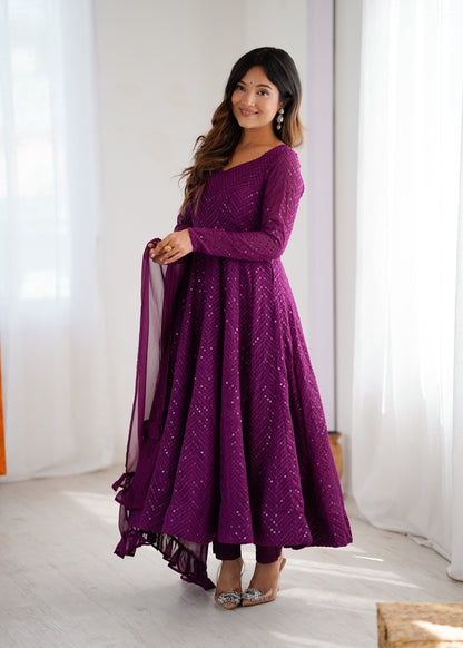 Saiyaara Premium Anarkali Suit Set