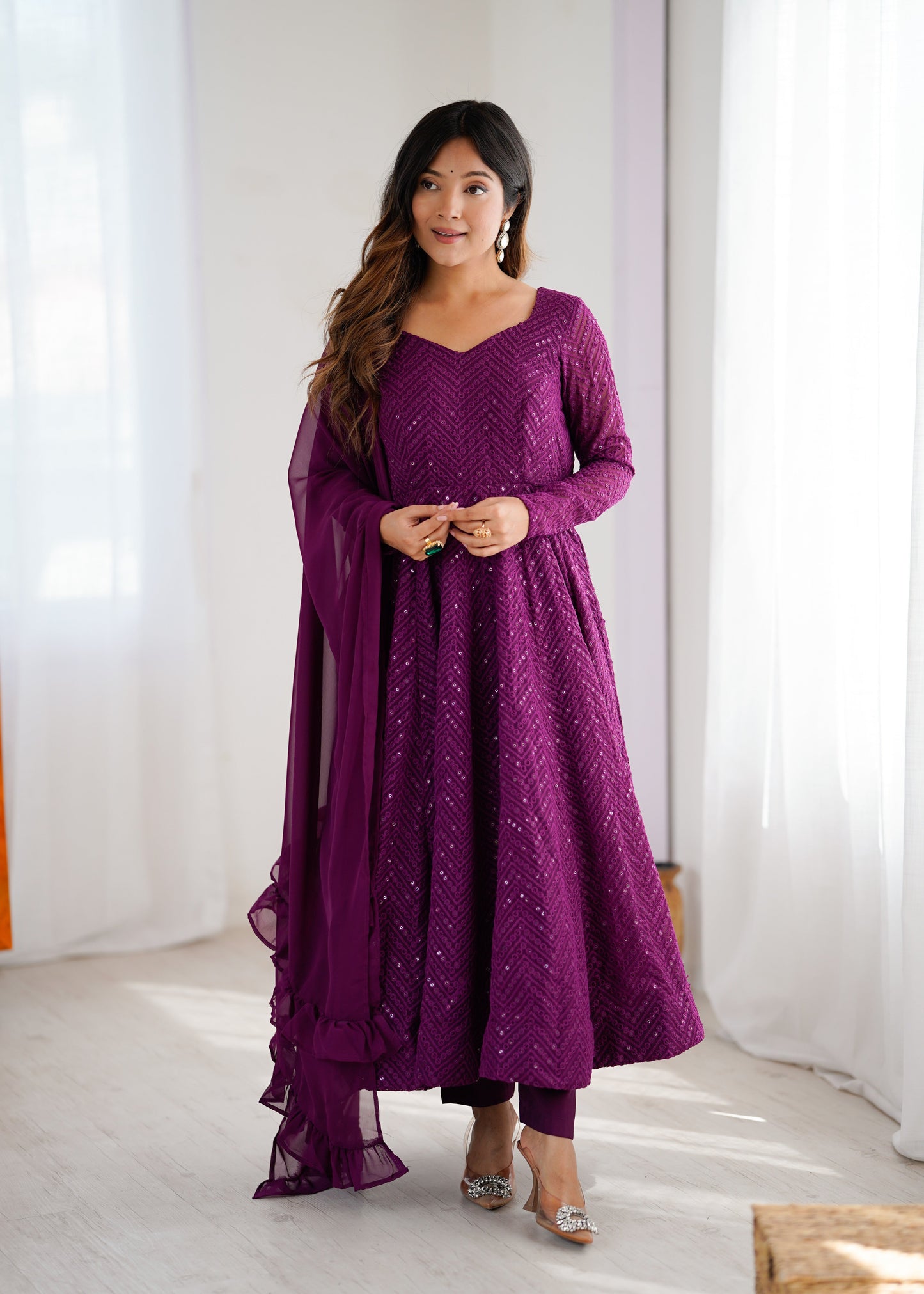 Saiyaara Premium Anarkali Suit Set