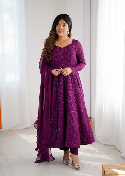 Saiyaara Premium Anarkali Suit Set