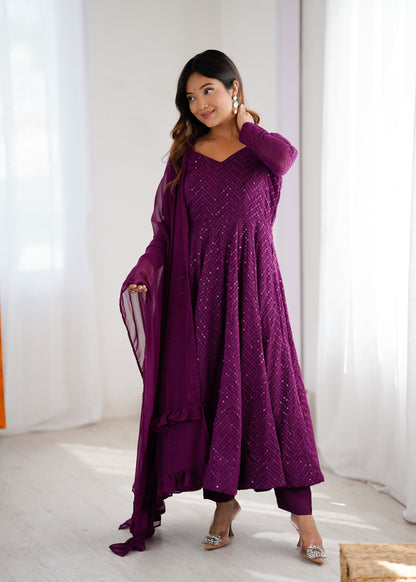 Saiyaara Premium Anarkali Suit Set