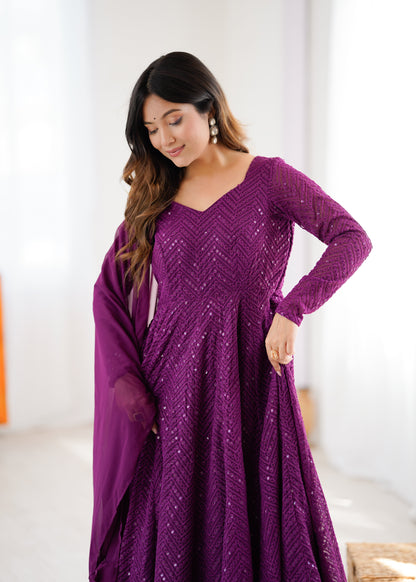 Saiyaara Premium Anarkali Suit Set