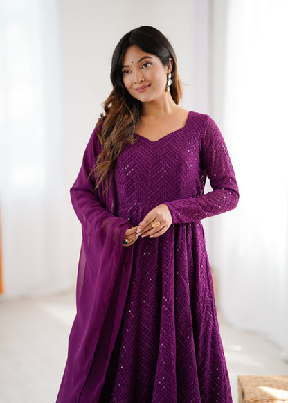 Saiyaara Premium Anarkali Suit Set