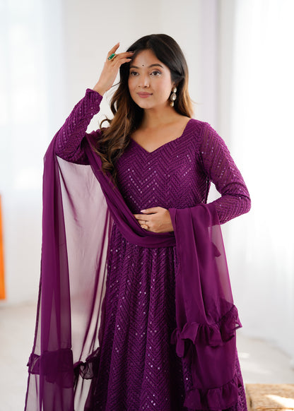 Saiyaara Premium Anarkali Suit Set