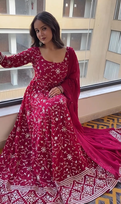 PINAKI'S NEW ANARKALI SUIT SET - 147