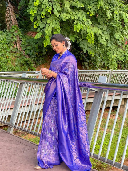 Latest Kanjivaram Pure Silk Saree for Wedding Wear